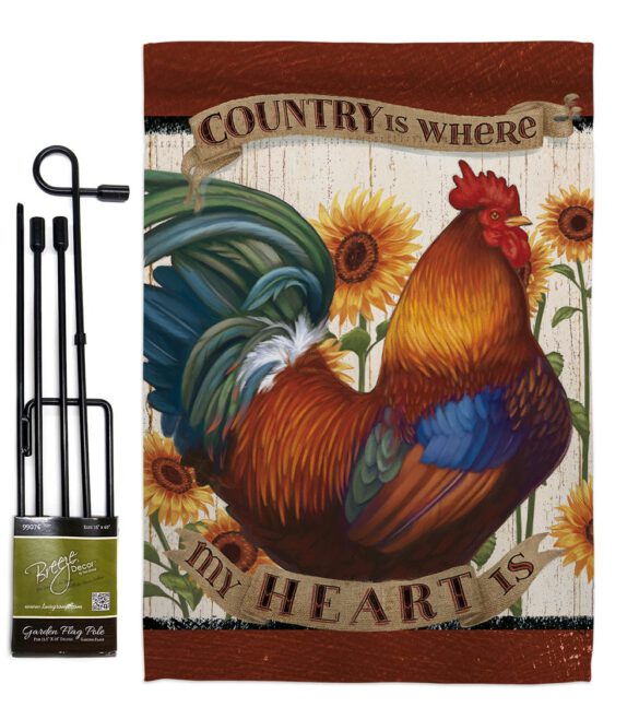 Country My Heart - Farm Animals Nature Vertical Impressions Decorative Flags HG110115 Made In USA - Image 4