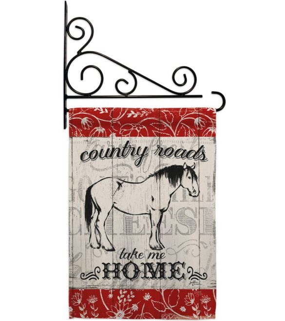 Country Roads Hores - Farm Animals Nature Vertical Impressions Decorative Flags HG110120 Made In USA - Image 11