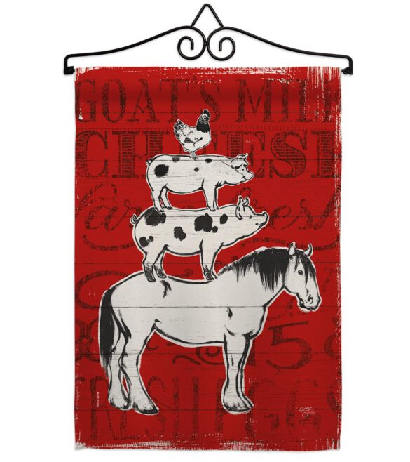 Farm Life - Farm Animals Nature Vertical Impressions Decorative Flags HG110122 Made In USA - Image 7