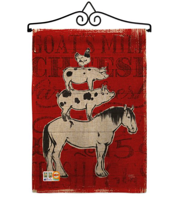 Farm Life - Farm Animals Nature Vertical Impressions Decorative Flags HG110122 Made In USA - Image 10