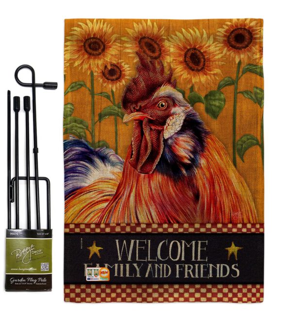 Country Rooster - Farm Animals Nature Vertical Impressions Decorative Flags HG110129 Made In USA - Image 9