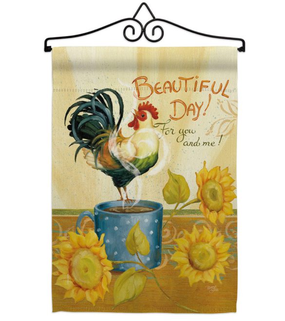 Beautiful Day Rooster - Farm Animals Nature Vertical Impressions Decorative Flags HG110133 Made In USA - Image 7