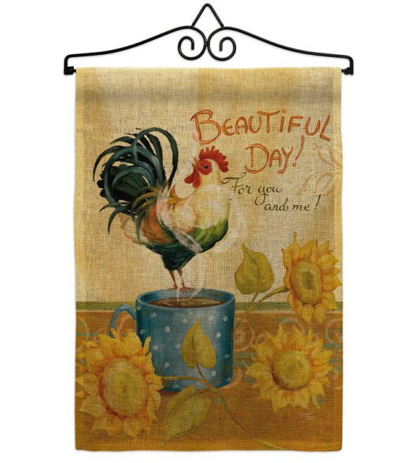 Beautiful Day Rooster - Farm Animals Nature Vertical Impressions Decorative Flags HG110133 Made In USA - Image 13
