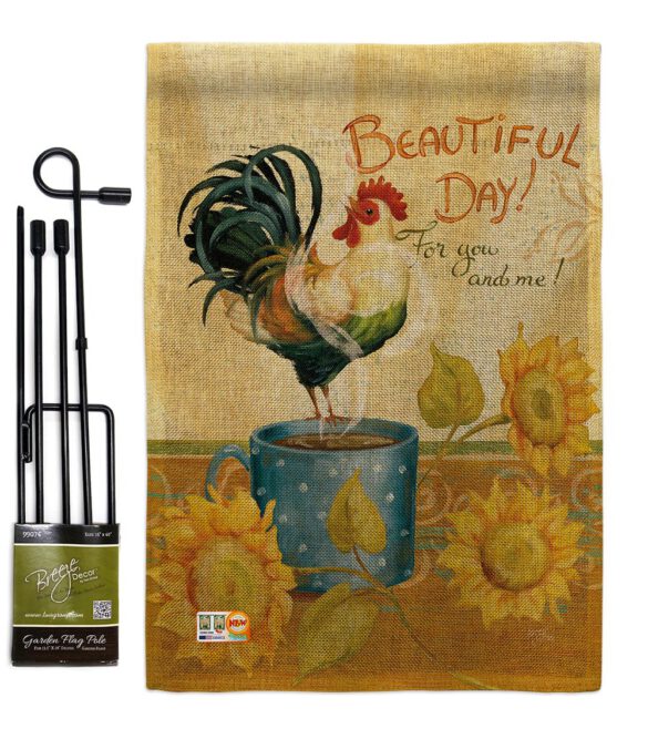 Beautiful Day Rooster - Farm Animals Nature Vertical Impressions Decorative Flags HG110133 Made In USA - Image 12