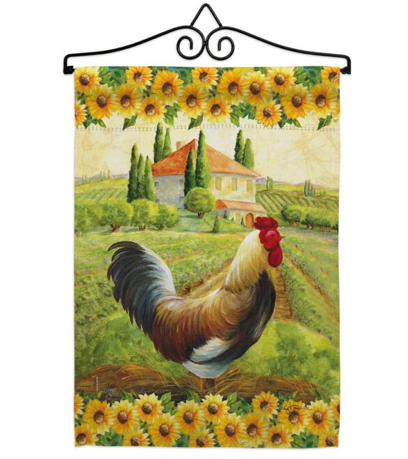 Country Rooster - Farm Animals Nature Vertical Impressions Decorative Flags HG110139 Made In USA - Image 7