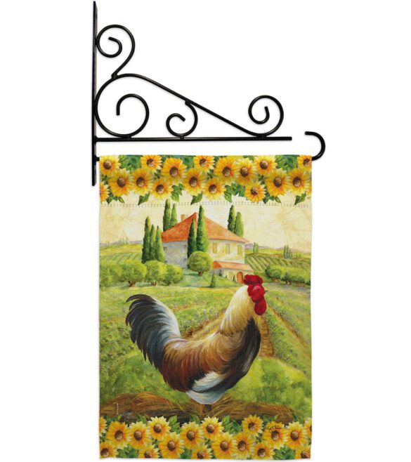 Country Rooster - Farm Animals Nature Vertical Impressions Decorative Flags HG110139 Made In USA - Image 8