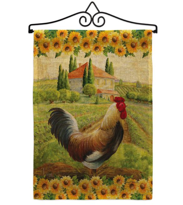 Country Rooster - Farm Animals Nature Vertical Impressions Decorative Flags HG110139 Made In USA - Image 13