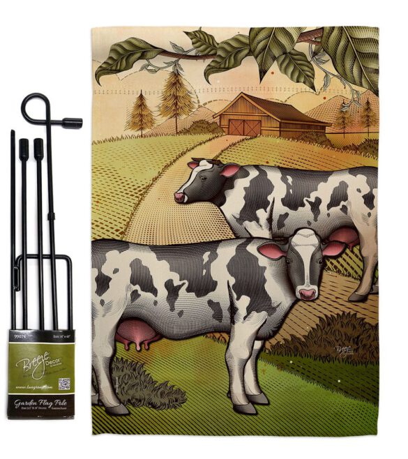Cattles - Farm Animals Nature Vertical Impressions Decorative Flags HG110273 Made In USA - Image 4
