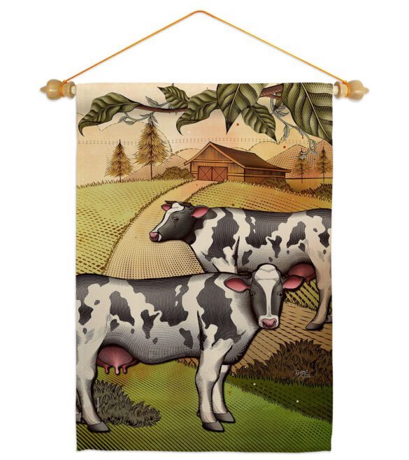 Cattles - Farm Animals Nature Vertical Impressions Decorative Flags HG110273 Made In USA - Image 23