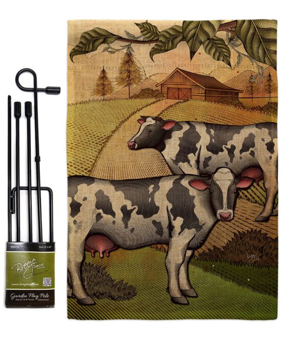 Cattles - Farm Animals Nature Vertical Impressions Decorative Flags HG110273 Made In USA - Image 14