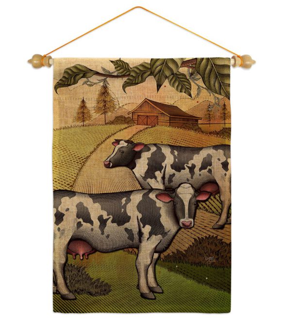Cattles - Farm Animals Nature Vertical Impressions Decorative Flags HG110273 Made In USA - Image 24