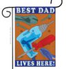 Best Dad - Father's Day Summer Vertical Applique Decorative Flags HG115057