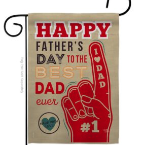 Best Dad Ever - Father's Day Summer Vertical Impressions Decorative Flags HG115134 Made In USA