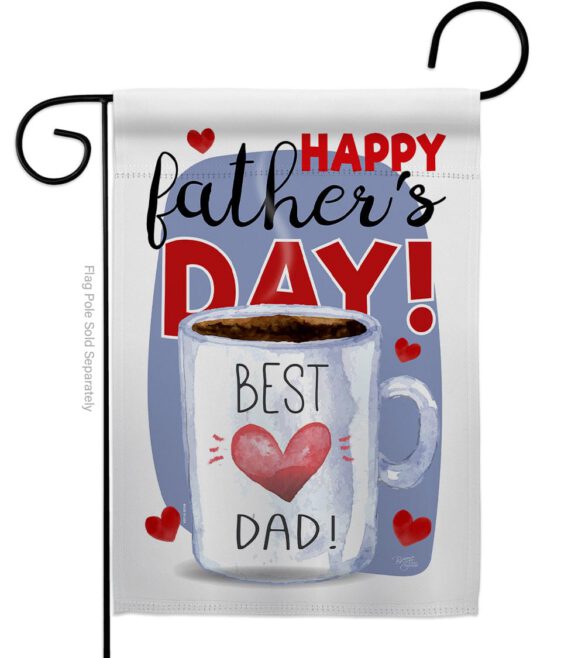 Happy Best Dad Day - Father's Day Summer Vertical Impressions Decorative Flags HG115135 Made In USA