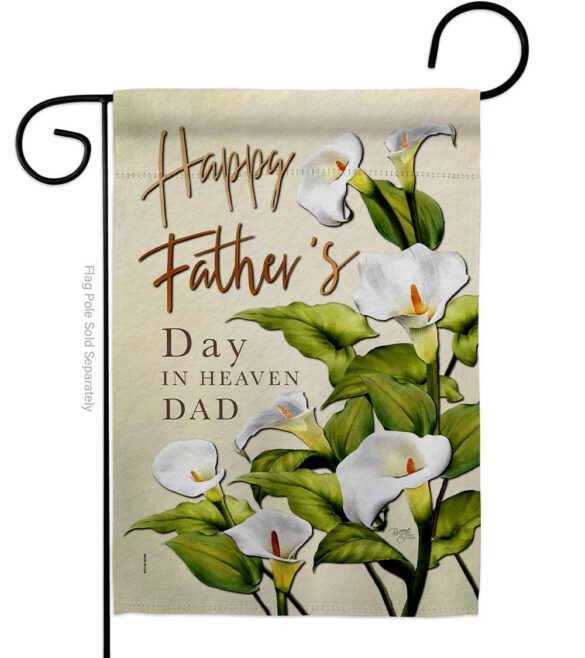 Father's Day In Heaven - Father's Day Summer Vertical Impressions Decorative Flags HG115241 Made In USA