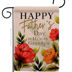 Heavenly Father & Grandpa - Father's Day Summer Vertical Impressions Decorative Flags HG115245 Made In USA