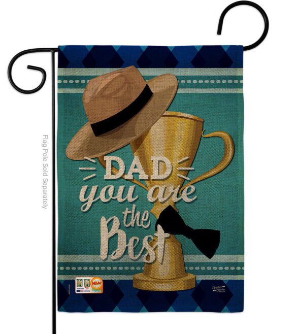 Dad You are the Best - Father's Day Summer Vertical Impressions Decorative Flags HG137048 Made In USA - Image 8