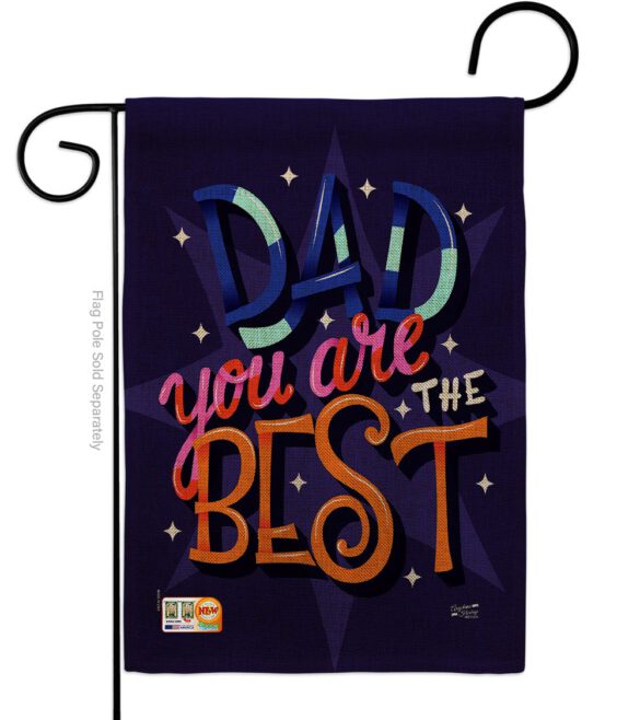 Dad Are Best - Father's Day Summer Vertical Impressions Decorative Flags HG137183 Made In USA - Image 11