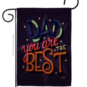 Dad Are Best - Father's Day Summer Vertical Impressions Decorative Flags HG137183 Made In USA