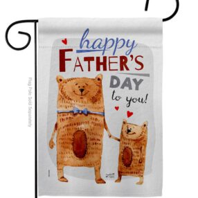 Daddy Bear - Father's Day Summer Vertical Impressions Decorative Flags HG137479 Made In USA