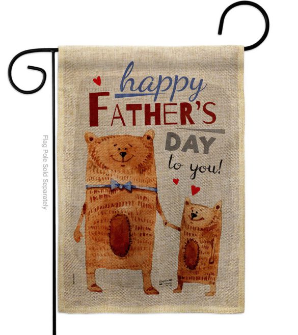 Daddy Bear - Father's Day Summer Vertical Impressions Decorative Flags HG137479 Made In USA - Image 11