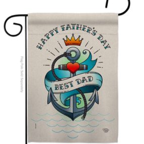 Best Dad Day - Father's Day Summer Vertical Impressions Decorative Flags HG192345 Made In USA