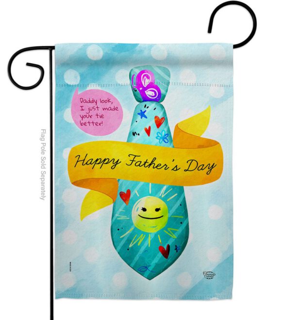 Happy Daddy Day - Father's Day Summer Vertical Impressions Decorative Flags HG192615 Made In USA