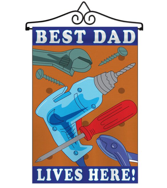 Best Dad - Father's Day Summer Vertical Applique Decorative Flags HG115057 - Image 7