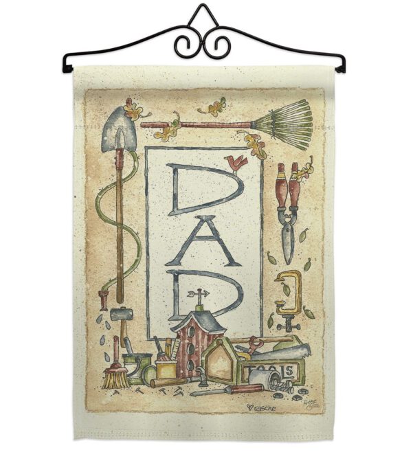 Dad Border - Father's Day Summer Vertical Impressions Decorative Flags HG115083 Made In USA - Image 7