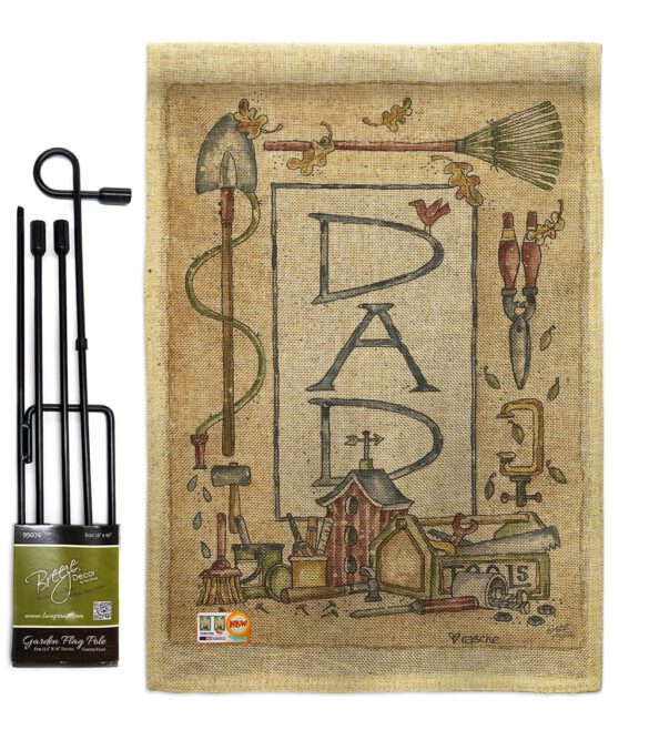 Dad Border - Father's Day Summer Vertical Impressions Decorative Flags HG115083 Made In USA - Image 9