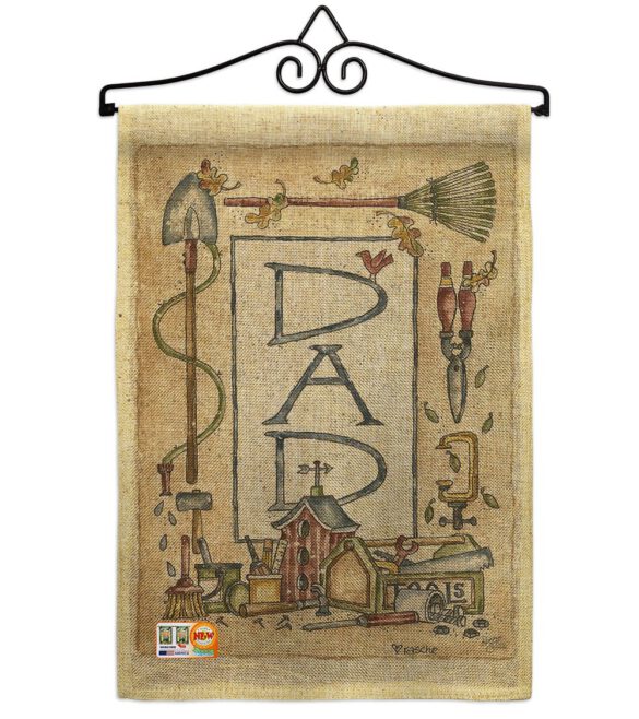 Dad Border - Father's Day Summer Vertical Impressions Decorative Flags HG115083 Made In USA - Image 10