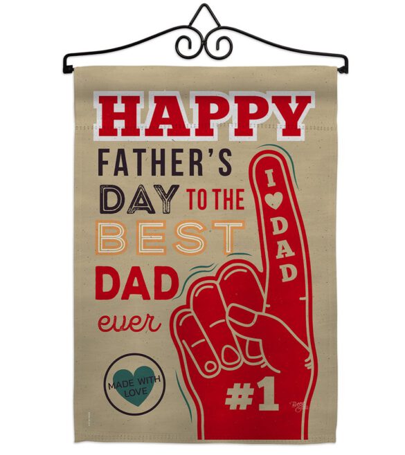 Best Dad Ever - Father's Day Summer Vertical Impressions Decorative Flags HG115134 Made In USA - Image 7