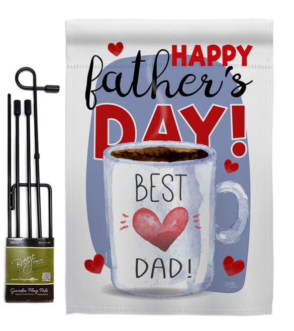 Happy Best Dad Day - Father's Day Summer Vertical Impressions Decorative Flags HG115135 Made In USA - Image 4