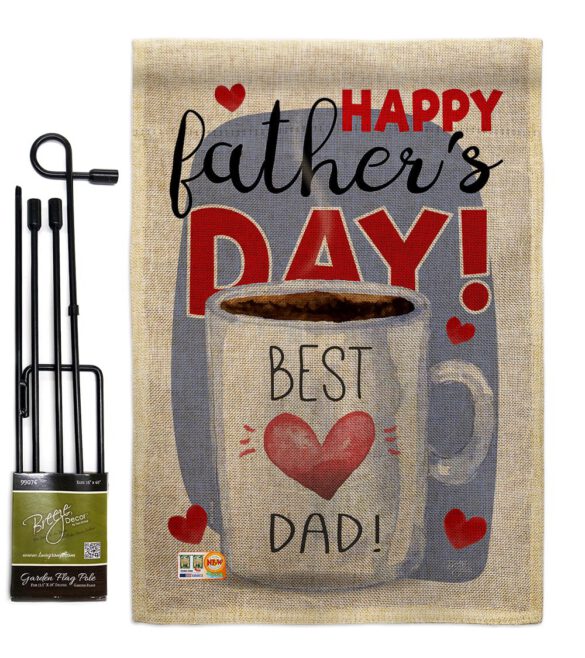 Happy Best Dad Day - Father's Day Summer Vertical Impressions Decorative Flags HG115135 Made In USA - Image 9