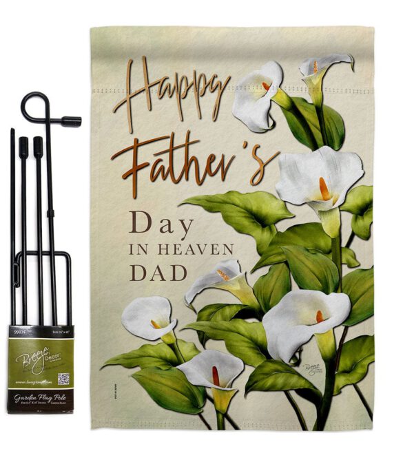 Father's Day In Heaven - Father's Day Summer Vertical Impressions Decorative Flags HG115241 Made In USA - Image 4