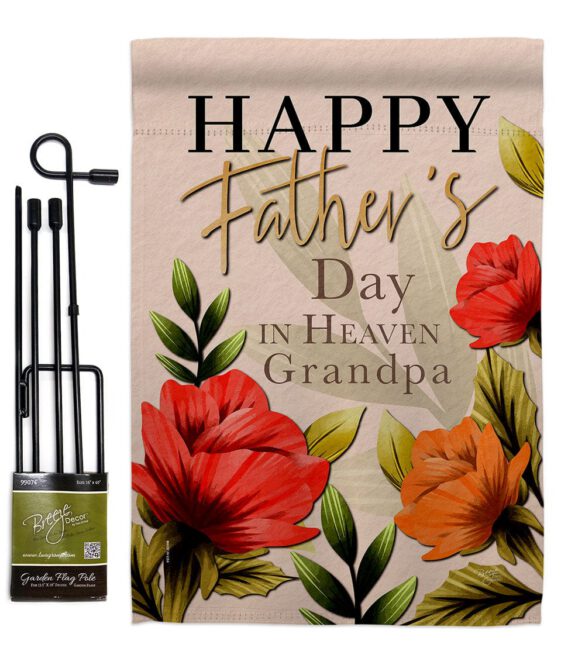 Heavenly Father & Grandpa - Father's Day Summer Vertical Impressions Decorative Flags HG115245 Made In USA - Image 4