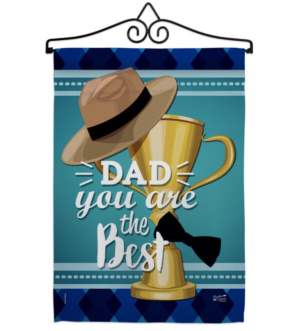 Dad You are the Best - Father's Day Summer Vertical Impressions Decorative Flags HG137048 Made In USA - Image 7