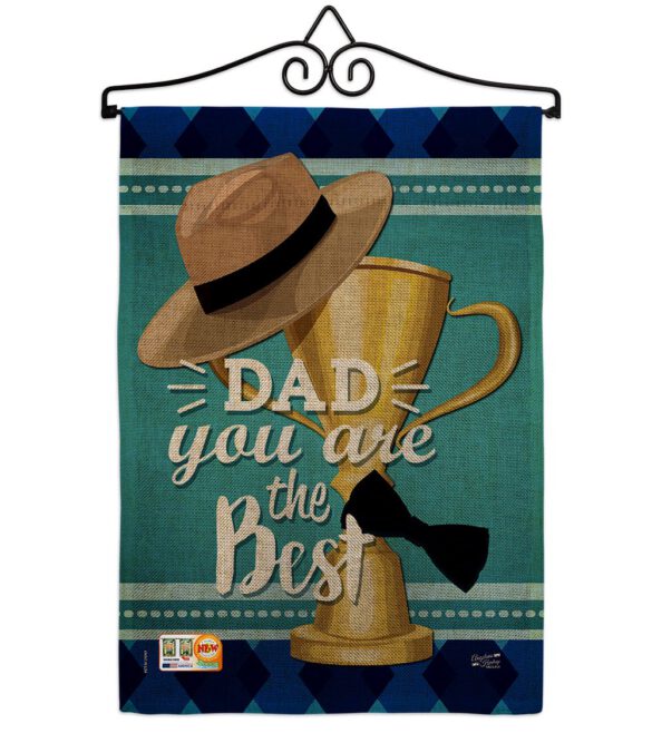 Dad You are the Best - Father's Day Summer Vertical Impressions Decorative Flags HG137048 Made In USA - Image 10
