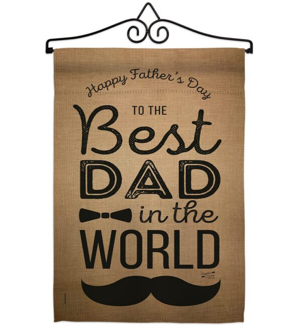 Best Dad in the World - Father's Day Summer Vertical Impressions Decorative Flags HG137049 Made In USA - Image 7