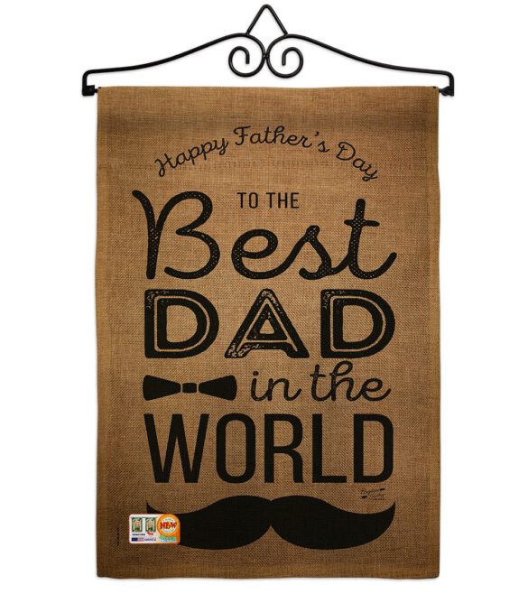 Best Dad in the World - Father's Day Summer Vertical Impressions Decorative Flags HG137049 Made In USA - Image 10