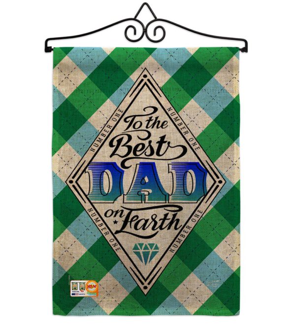 Best Dad on Earth - Father's Day Summer Vertical Impressions Decorative Flags HG137059 Made In USA - Image 10