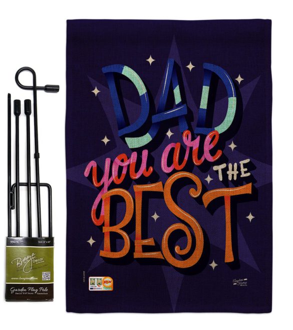 Dad Are Best - Father's Day Summer Vertical Impressions Decorative Flags HG137183 Made In USA - Image 12