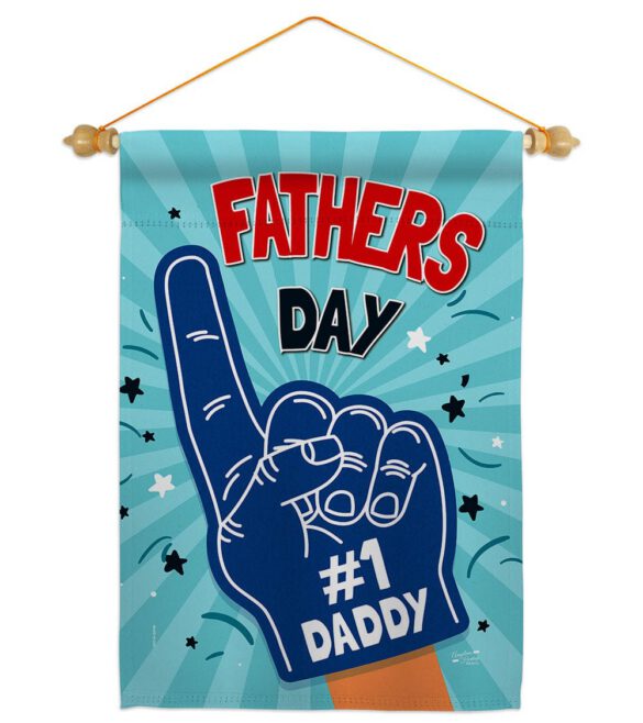 #1 Daddy - Father's Day Summer Vertical Impressions Decorative Flags HG137350 Made In USA - Image 24