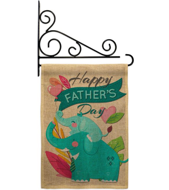 Elephant Daddy - Father's Day Summer Vertical Impressions Decorative Flags HG137351 Made In USA - Image 18