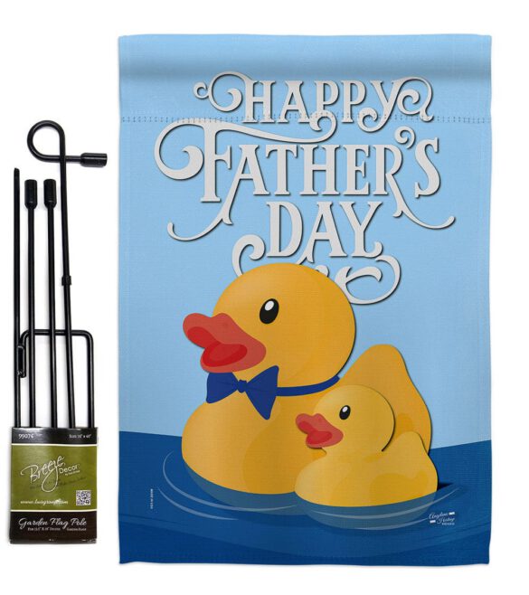 Daddy Yellow Duckie - Father's Day Summer Vertical Impressions Decorative Flags HG137352 Made In USA - Image 4