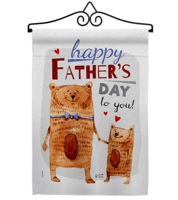 Daddy Bear - Father's Day Summer Vertical Impressions Decorative Flags HG137479 Made In USA - Image 7