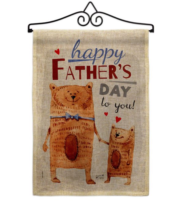 Daddy Bear - Father's Day Summer Vertical Impressions Decorative Flags HG137479 Made In USA - Image 17