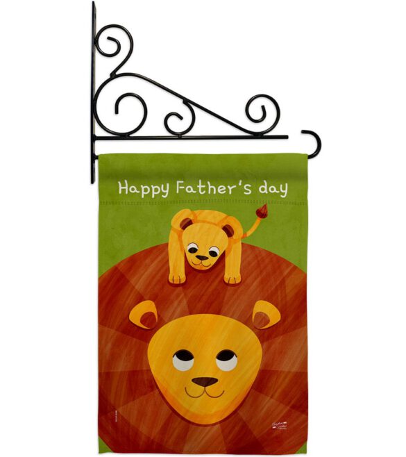Father's Day Lion - Father's Day Summer Vertical Impressions Decorative Flags HG137570 Made In USA - Image 8