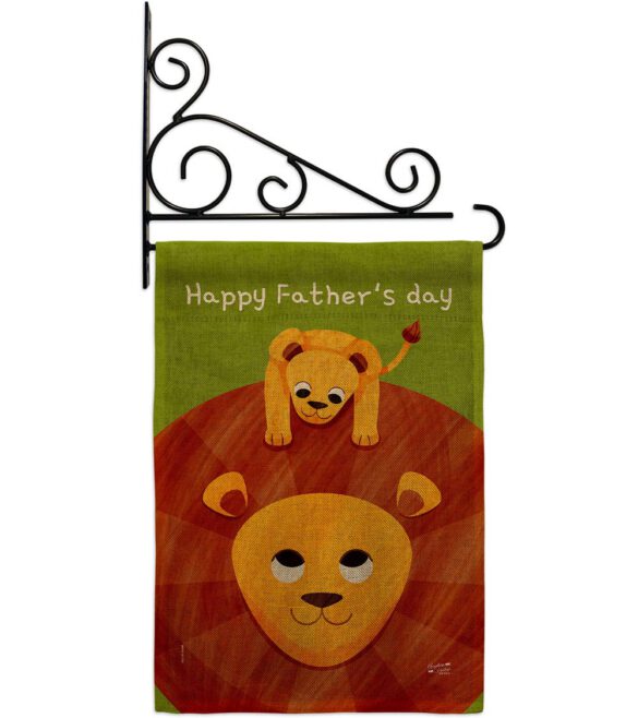 Father's Day Lion - Father's Day Summer Vertical Impressions Decorative Flags HG137570 Made In USA - Image 18