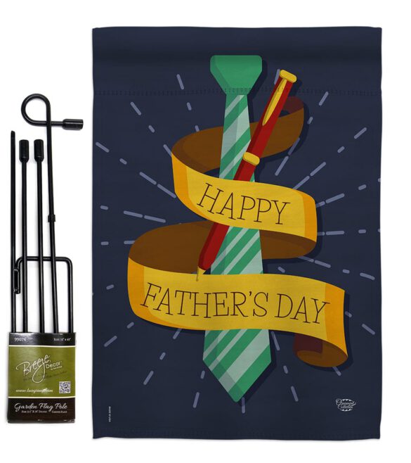 Happy Smartest Dad - Father's Day Summer Vertical Impressions Decorative Flags HG192064 Made In USA - Image 4